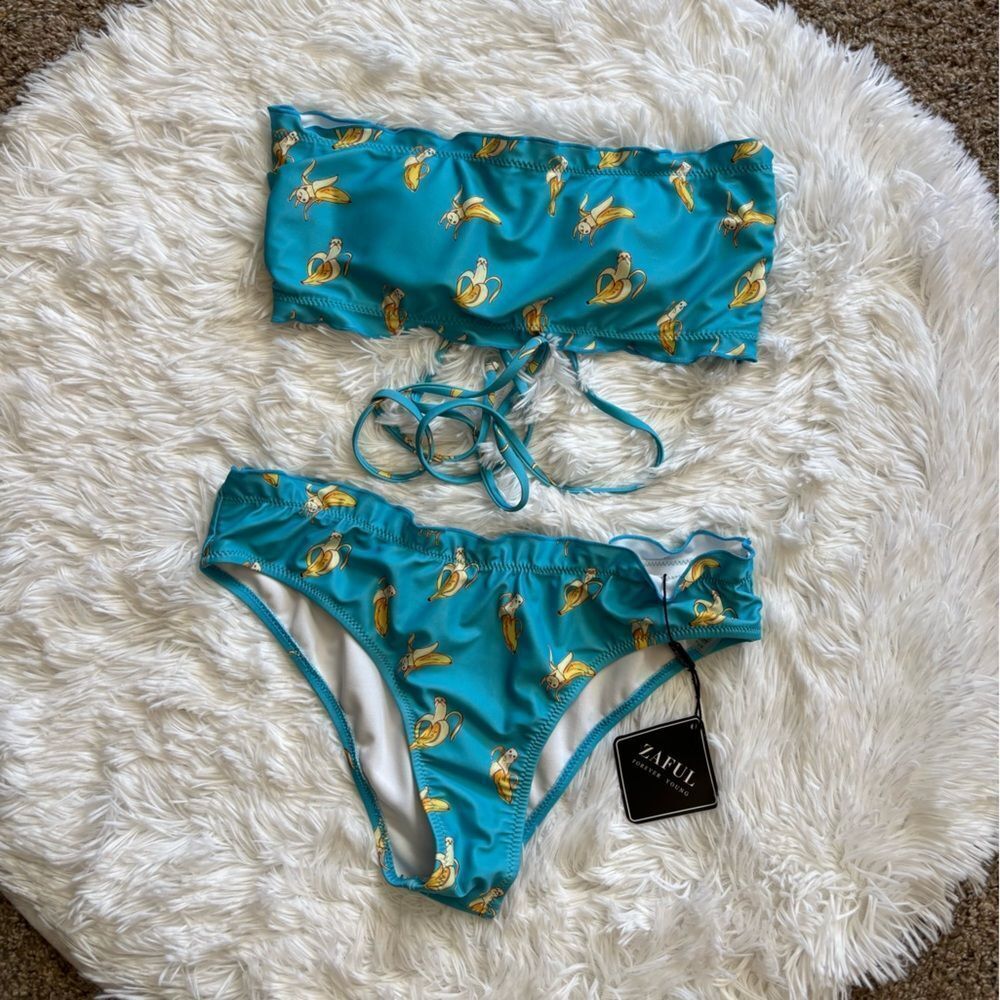 Zaful Bikini Swimsuit New Bananas Womens Size 6
